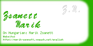 zsanett marik business card